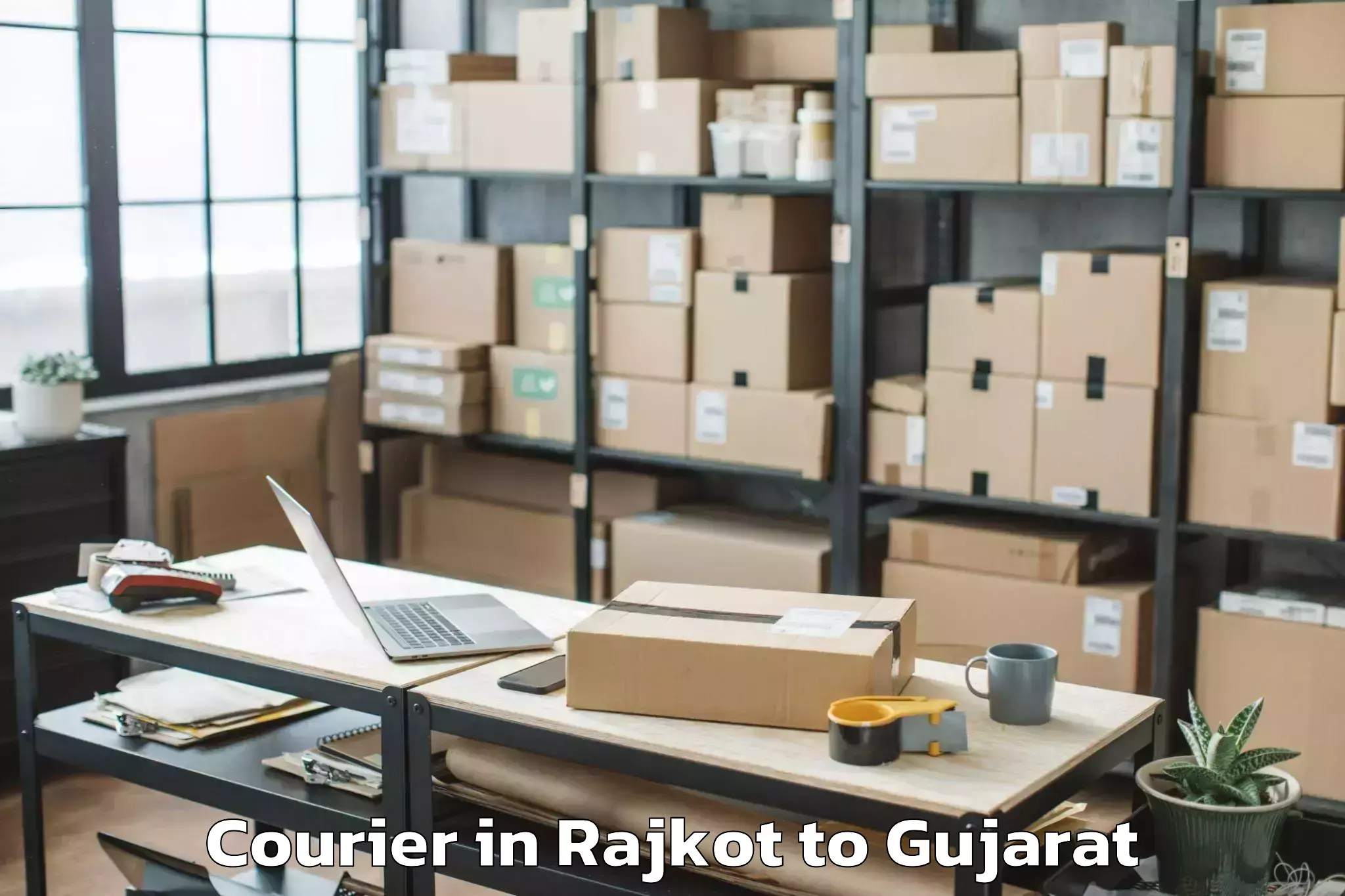 Top Rajkot to Kalol Courier Available